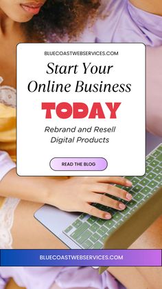 Woman on a computer creating an online business.  This pin will show you how to create a business using digital products. Business Landscape, Start An Online Business, Money Making, E Commerce, Online Marketing, Making Ideas