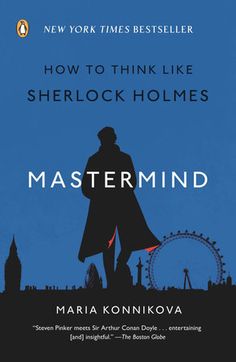 a book cover with the title how to think like sherlock holmes