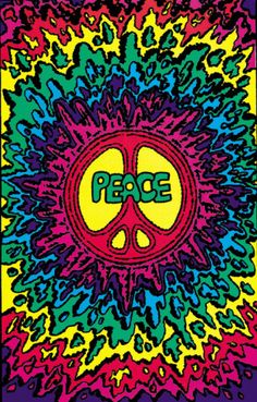 Peace Door Painting, Yoga Studio Design, Hippy Room