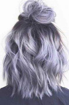 Best hair color grey silver purple lavender 47 ideas #hair | Hair color grey silver, Lavender hair colors, Silver ombre hair Silver Lavender Hair, Silver Purple Hair, Hair Color Grey Silver, Purple Grey Hair, Silver Ombre Hair, Lavender Hair Colors, Lavender Hair, Rose Violette, Grey Hair Color