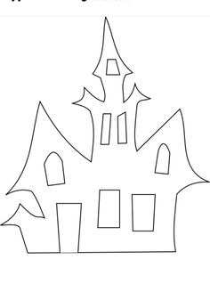 a drawing of a house with the words castle on it