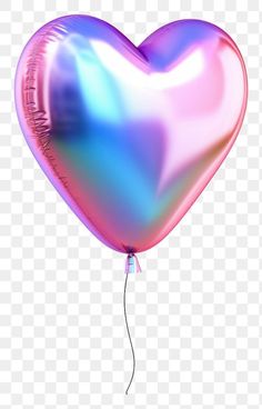 a shiny heart shaped balloon on a transparent background, hd png downloads and psd