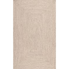 a beige rug on a white background with an area rug in the shape of a rectangle