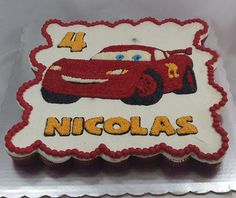 Pastel Rayo McQueen, Cars