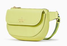 Kate Spade Rosie Belt Bag Yellow Pebbled Leather Color Code: melon rind (300) New with Tags; Authenticity Guaranteed! KB712 / Retail $299 Our belt bags are designed to hold the important things close and go with you anywhere--be it sightseeing or just to the grocery store. Product Details Measurements 8.4" W X 5.44" H X 1.8" D Strap Length: 47.2" Features Metal Pinmount Logo Closure Type: Top Zip Closure Dust Bag Included: No Interior: Back Credit Card Slots Exterior: Front Flap Pocket Materials Pebbled Leather Trim: Leather Lining: Two Way Script Logo Lining Imported Style Number KB712 . v.311 BUY WITH CONFIDENCE: · Everything we sell is BRAND NEW & AUTHENTIC and purchased at CalvinKlein.com, Calvin Klein outlet, Coach.com, Coach outlet, Fossil.com, Fossil outlet, KateSpade.com, Kate Spad Kate Spade Shoulder Bag With Gold-tone Hardware For Errands, Classic Kate Spade Bag With Gold-tone Hardware, Tory Burch Outlet, Functional Kate Spade Bags For On-the-go, Kate Spade Shoulder Bag With Gold-tone Hardware, Kate Spade Pink Bags With Gold-tone Hardware, Kate Spade Outlet, Logo Line, Coach Outlet