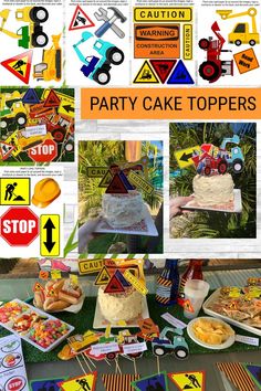 Construction Party Theme Printables! See the pic link for more!
Part of the printable DIY CONSTRUCTION PARTY BUNDLE - Host a construction party or a have construction themed playtime activity for kids!
Printable party decorations (Bunting Flags, Food Toppers, Bottle Labels, Colouring Sheet, Scavenger Hunt and more), plus construction themed Party Cake Toppers + clickable kids disco Music Playlist to host a kids construction themed party! Construction Party Games