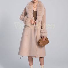 eBay  Store Categories Women 100% Wool Cashmere Jacket Fleece Coat Winter Real Fox Fur Collar Long Coat Product Description Outer Shell Material Wool Department Women Style Overcoat Color as pics Brand Unbranded Size Type Regular Size L Type Coat Occasion Casual MPN does not apply Fabric Type Wool Vintage No Personalize No Season Winter Handmade No Pattern Solid Jacket/Coat Length Mid-Length Lining Material as pics Insulation Material Wool Model NO Theme 90s Country/Region of Manufacture China Fit Classic Sleeve Length Long Sleeve   Payment Auction Item Number, your Full Name and Shipping Address MUST be included in the Escrow payment. All payments are expected within 14  days after the auction is closed. All non-pay bidders will be reported to and get an unpaid warning from ebay. Combined Long Fur Coat With Pockets For Spring, Long Spring Fur Coat With Pockets, Spring Long Fur Coat With Pockets, Winter Long Coat With Faux Fur Trim, Winter Sweater Coat With Lapel Collar, Fitted Fur Coat For Cold Weather, Beige Wool Coat With Pockets, Beige Long Sleeve Wool Coat With Pockets, Fitted Long Sleeve Fur Coat For Cold Weather