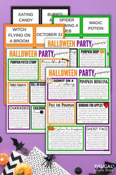 printable halloween party games for kids and adults