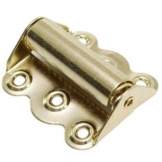 brass plated cabinet door hinge with two holes