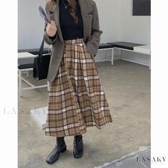 Lasaky - Bold High-Low Design Long Skirt for Women Unique Skirts Design, High Low Maxi Skirt, Grunge Skirt, Unique Skirts, Ball Skirt, Stylish Skirts, Skirts Midi High Waisted, High Low Skirt, Long Skirts For Women