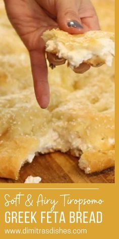 Feta Bread, Savory Baking, Beautiful Bread, Creamy Feta, Greek Cooking, Greek Dishes, Delicious Bread, Greek Food