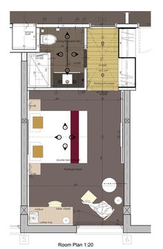 the floor plan for a small apartment