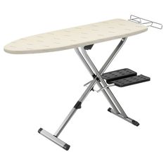 an ironing board is shown on top of a stand