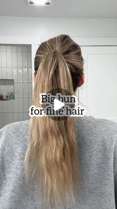 Lainey Ostrom on Instagram: "Want a big bun but you have fun hair? Here’s an easy hack for you! - - #messybuntutorial #lowbun #lowbunhairstyle #lowbuns #lowmessybun #messybunhairstyle #finehair #finehairstyles #thinhair #hairhack" Hair Updos For Medium Hair Casual, Easy Buns For Long Hair, How To Bun, Cute Bun Hairstyles, Easy Bun Hairstyles For Long Hair, Easy Updos For Medium Hair, Easy Updos For Long Hair, Hairstyle Updo, Hair Tricks