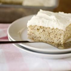 a piece of cake on a plate with a fork