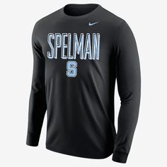 The Jaguars hold a unique place within the cultural fabric and tapestry of Spelman College, personifying the promise of representation for generations to come. Honor your school in a long-sleeve tee made from soft, lightweight fabric in a relaxed fit. Spelman College, Men's Long Sleeve T-shirt, College Sports, Sports Top, Long Sleeve Tshirt Men, Black Fashion, Long Sleeve Tshirt, Long Sleeve Tees, Relaxed Fit