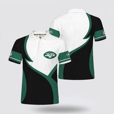 New York Jets Nfl Polo Shirt Gift For Fans – Show your team spirit with our Polo shirt featuring all 32 NFL teams. – Versatile and fitting numerous st... Jets Nfl, Polo Shirt Design, Clothing Staples, Sport Design, Staple Wardrobe Pieces, Wrinkle Remover, New York Jets, Jersey Design, Business Outfits