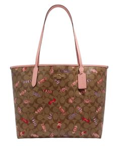 Signature coated canvas with smooth leather detailsInside zip pocketDogleash clip closure Handles with 9 1/2" drop13" (L) x 11 1/2" (H) x 6 1/4" (W)Style No. c2534Color: Khaki Multi Coach Tote, Signature Canvas, Girly Bags, Louis Vuitton Bag Neverfull, Cute Bags, Smooth Leather, Sunglasses Accessories, Purses And Handbags, Bag Lady