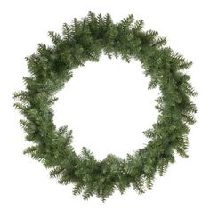 Features 2" wide needles with perfectly shaped tapered tips that are a medium green 2-tone color and have a natural lush look and feel Features: Unlit 230 tips For indoor or outdoor use No assembly required “ wreath comes in 1 piece Heavy duty double ring metal frame backing for hanging Dimensions: 36" diameter (measured from outermost tip to outermost tip across the wreath) Material(s): PVC/metal" Northlight Seasonal | Northlight Seasonal Buffalo Fir Artificial Christmas Wreath - 36-Inch Unlit Wreath Material, Faux Metal, Artificial Christmas Wreaths, Material Wreaths, Pillows Flowers, Double Ring, Ring Metal, Christmas Wreath, Metal Rings