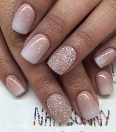 Bridal Nail Art, Makijaż Smokey Eye, Wedding Nails Design, Nail Art Wedding, Short Acrylic Nails Designs, Pink Nail