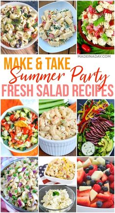 make and take summer party fresh salad recipes