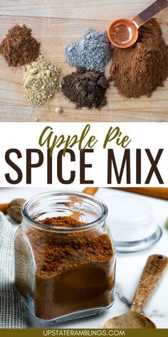 Apple Pie Spice Mix Diy Apple Pie Spice, Fall Spice Blend, Homemade Apple Pie Spice, Pantry Dry Mix Recipes, Apple Pie Spice Mix Recipe, All Spice Recipe Homemade, Spice Recipes Homemade, Diy Seasoning Mixes, Apple Pie Seasoning