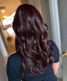 Dark Cherry Hair Color, Cherry Red Hair Color, Blonde Hair With Red Tips, Chocolate Cherry Hair, Black Cherry Hair Color, Cherry Red Hair