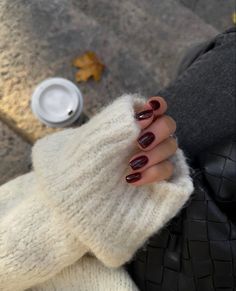 November Manicure, Nagellack Trends, Burgundy Nails, Thanksgiving Nails