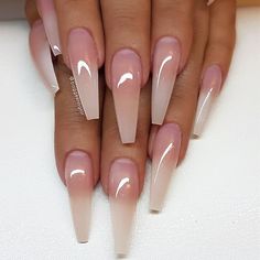 Nails Ballerina, Ballerina Nails, Ideas Nails, Pretty Acrylic Nails, Fancy Nails, Nail Shapes