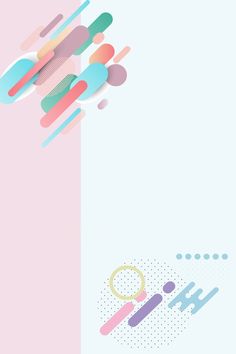 an abstract background with different colored shapes and lines on the bottom half of the image