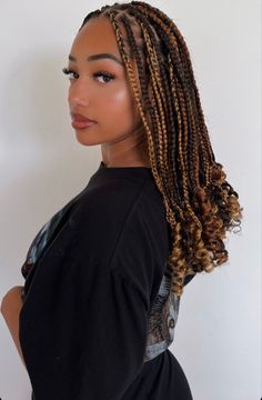 Hair Styles 4c Short, Brown Mix Braids, Natural Hair Styles 4c Short, Mid Length Braids For Black Women, Quick Natural Hair Styles 4c, Hair Styles 4c, Natural Hair Styles 4c, Protective Style Braids, Parting Hair