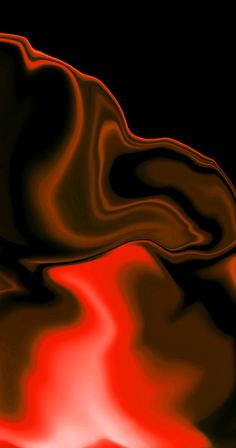 an abstract image of red and orange waves