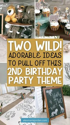 two wild birthday party ideas and decorations