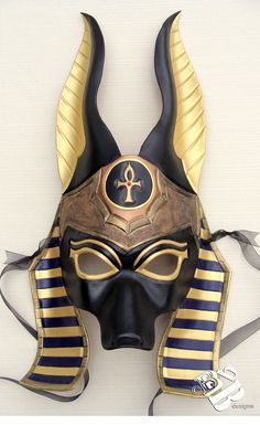 Gorgeous ritual masks from B3leatherdesigns. Anubis Costume, Egyptian Jackal, Anubis Mask, Egyptian Mask, Egyptian Party, Egyptian Anubis, Masquerade Costumes, Costume Masks, Venetian Masks