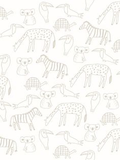 an animal pattern is shown on a white background