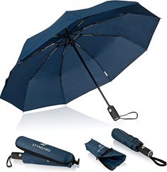 STYNGARD Regenschirm sturmfest bis 140 km/h - Automatik inkl. Schirm-Tasche & Reise-Etui I Taschenschirm mit Auf-Zu-Automatik, Klein & Leicht mit Teflon-Beschichtung (Blau) #Deutsche #German Inside My Bag, Study Stationery, Tokio Hotel, Things To Buy, Dream Life, School Supplies, Stranger Things, Hogwarts, Cool Things To Buy