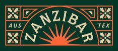 an orange and green logo with the words nazba on it's side