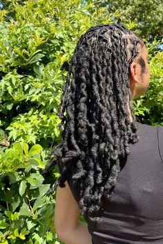 Braided Locs, Natural Hair Gel, Dread Heads, Locs Styles, Short Locs