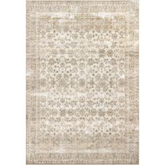 Nuloom Deadra Vintage Floral Machine Washable Area Rug : Target Kitchen Beige, Nuloom Rugs, Area Rug For Living Room, Washable Area Rug, Target Rug, Busy Lifestyle, Rug Beige, Rug For Living Room, Washable Area Rugs