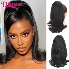 Just found this amazing item on AliExpress. Check it out! $4.35  50％ Off | Tail Warping Synthetic 16" Kinky Straight Hairpiece With Two Combs Drawstring Ponytail Hair Extension Natural Black Clip-in pony Drawstring Ponytail, Ponytail Hair Extensions, Ponytail Hair, Hair Extension, Ponytail Hairstyles, Clip Ins, Hair Pieces, Hair Extensions