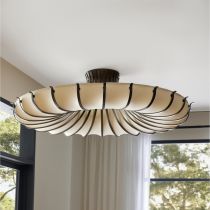 a large light fixture hanging from the ceiling