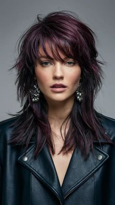 Long Haircut Ideas, Layers Curtain Bangs, Trendy Curtain Bangs, Punk Haircut, Shaggy Long Hair, Long Haircut, Long Layered Cuts, Choppy Layers, Long Natural Hair