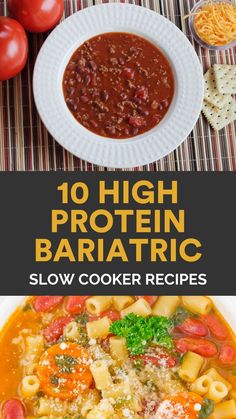 Are you looking for high protein recipes that make it easy to eat healthy after surgery, are easily tolerable, and help you reach your vitamin and mineral goal? Take a look at this post for 10 High-Protein Bariatric Slow Cooker Recipes! High Protein Meals After Vsg, Bariatric Friendly Dinner Ideas, High Protein Bariatric Dinner, Bariatric Recipes Gastric Bypass High Protein Snacks, Bariatric Beef Recipes, Bariatric Family Dinner, Vsg Friendly Recipes, Bariatric Stage 5 Recipes, Bariatric Meal Recipes