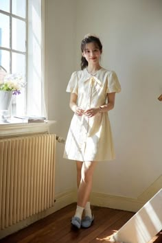 Cute Korean Dresses, Ingenue Classic, Outfit Ideas Korean, Smart Outfits, Korea Dress, Improve Your Style, Dress Korea