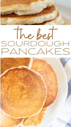 the best sourdough pancakes are made with only three ingredients, and they're super easy to make