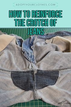 how to reupholge the front of jeans