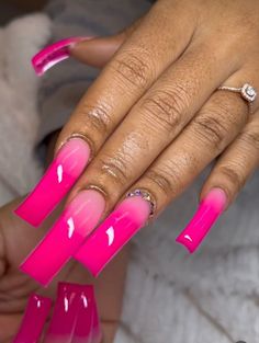 Pink Dramatic Nails, Pink Design Nails, Pink Nails Dramatic, Pink And Purple Nails, Extravagant Purple Nails, Xl Long Acrylic Nails Purple, Pink And Purple Long Acrylic Nails, Curved Nails, Retro Nails