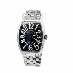 Franck Muller Casablanca 5850 Automatic 32x45mm Black Steel - Watch with original box and original papers - 2800 - 3ATM - Sapphire crystal Franck Muller, Steel Watch, Casablanca, Black Steel, Original Box, Sapphire, Crystals, Black