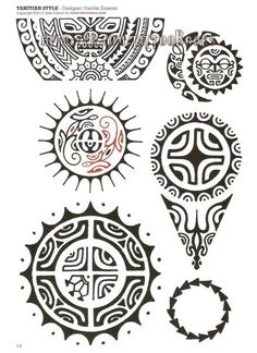 an image of different designs in black and white on a white background, including circles