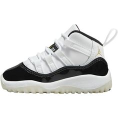 Brand: Air Jordan Model: Air Jordan 11 Retro (TD) Nickname: 'Gratitude / DMP Defining Moments' Colorway: White / Black - Metallic Gold SKU: 378040-170 Release Date: 12/09/2023 Size: 10.  Gender: unisex.  Age Group: toddler. Nike Jordan 1 Mid, Jordan Retro 6, Buy Jordans, Jordan Model, Air Jordan 11 Retro, Toddler Girl Shoes, Jordan 13 Retro, Jordan 11 Retro, Kids Jordans